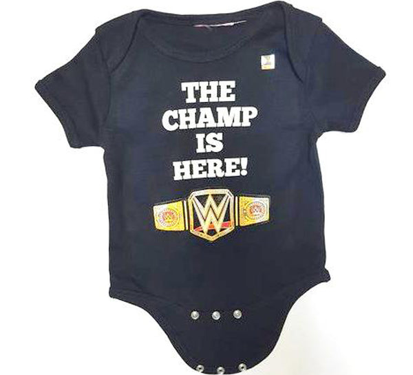 WWE The Champ is Here Baby Onesie Vintage Vinyl Regina