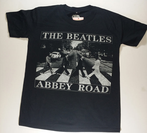 Beatles, The - Black and White Abbey Road Shirt | Vintage Vinyl