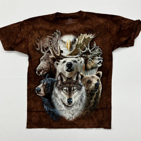 Animals- Northern Wilderness Collage Mountain Shirt