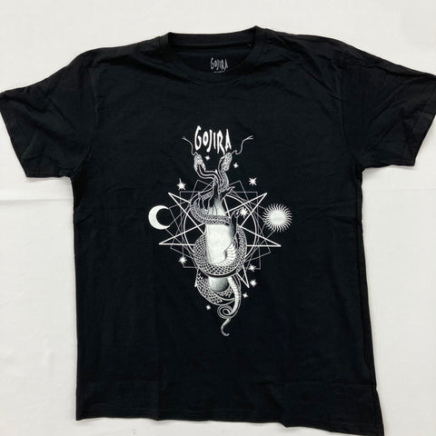 Gojira- Celestial Snakes Black Shirt