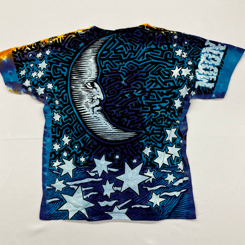 Space - Sun Moon Liquid Blue Shirt