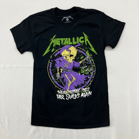 Metallica - Their Money Tips Her Scales Again Purple Variant Shirt