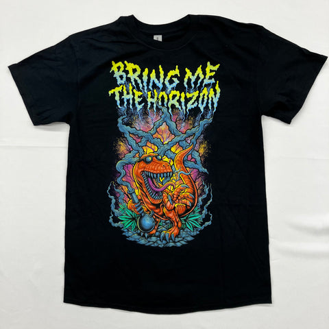 Bring Me The Horizon - Smoking Dinosaur Black Shirt