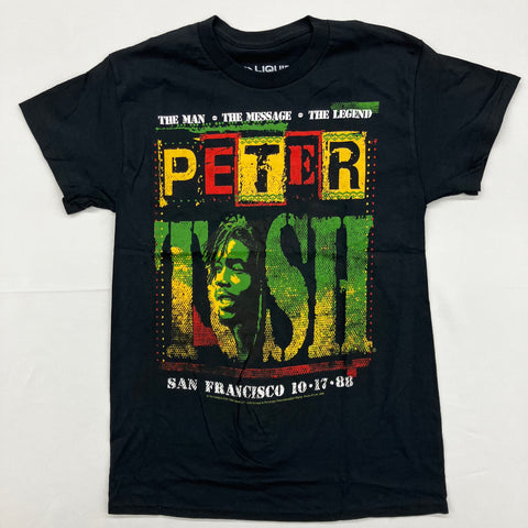 Tosh, Peter- The Man, The Message Liquid Blue Shirt