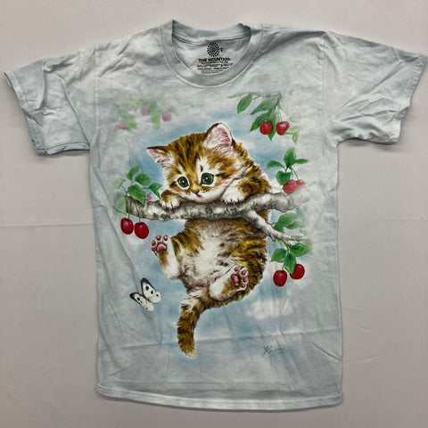 Cats- Cherry Tree Kitten Mountain T-Shirt