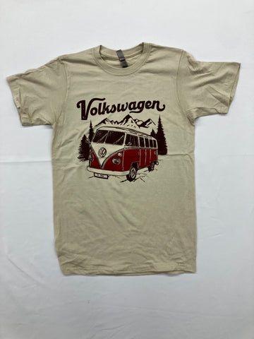 Vehicles - Red Beetle Beige Shirt